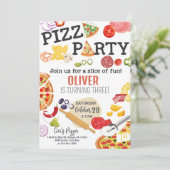 Invitation d'anniversaire Fun Pizza ENFANTS de TOU (Debout devant)