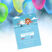 Invitation d'anniversaire Future Pilot Airplane Ad