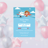 Invitation d'anniversaire Future Pilot Airplane Ad