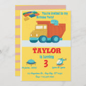 Invitation d'anniversaire garçon (Devant / Derrière)