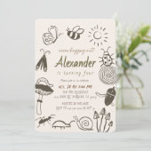 Invitation d'anniversaire garçon Bugs Critters Ins (Debout devant)