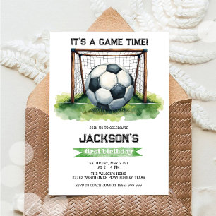 Invitation d'anniversaire garçon enfants football