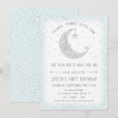 Invitation d'anniversaire garçon Twinkle Twinkle L (Devant / Derrière)
