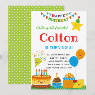 Invitation d'anniversaire garçons