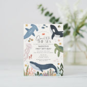 Invitation d'anniversaire genre neutre One-der The (Debout devant)