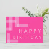 Invitation d'anniversaire géométrique (Debout devant)