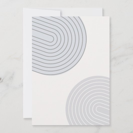 Invitation d'anniversaire géométrique moderne (Dos)