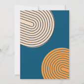 Invitation d'anniversaire géométrique moderne (Dos)