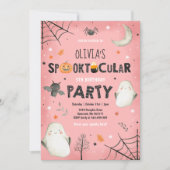 Invitation d'anniversaire Ghost Halloween Spooktac (Devant)