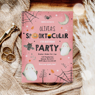 Invitation d'anniversaire Ghost Halloween Spooktac