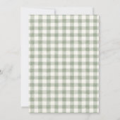 Invitation d'anniversaire Gingham Canard Colvert C (Dos)