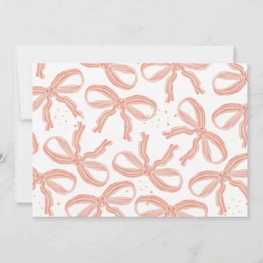 Invitation d'anniversaire Girly Ballerina (Dos)