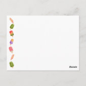 Invitation d'anniversaire glace popsicle d'été (Dos)