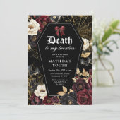 Invitation d'anniversaire gothique 30 ans "Mort à (Debout devant)