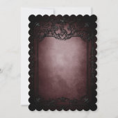 Invitation d'anniversaire gothique sombre (Dos)