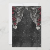 Invitation d'anniversaire gothique sombre (Dos)