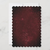 Invitation d'anniversaire gothique sombre (Dos)