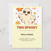Invitation d'anniversaire Groovy Two Spooky 2ème (Devant)