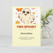 Invitation d'anniversaire Groovy Two Spooky 2ème (Debout devant)