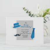 Invitation d'Anniversaire Guy (Debout devant)