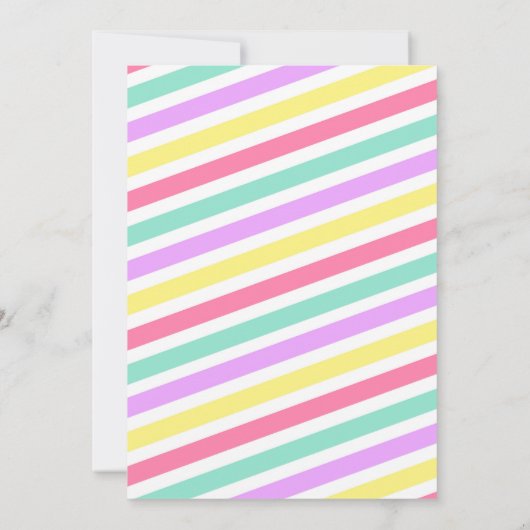 Invitation d'anniversaire Gymnaste (Dos)