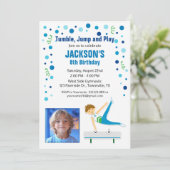 Invitation d'anniversaire Gymnastique pour garçon (Debout devant)