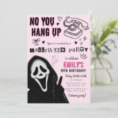Invitation d'anniversaire Halloween (Debout devant)