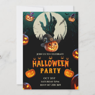 Invitation d'anniversaire Halloween