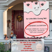Invitation d'anniversaire Halloween 2 ans Ghost Li