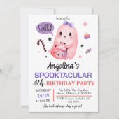 Invitation d'anniversaire Halloween 4 ans de la fi (Devant)