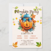 Invitation d'anniversaire Halloween Automne Citrou (Devant)