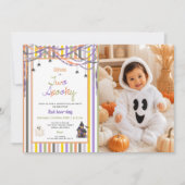 Invitation d'anniversaire Halloween Deux Fantômes (Devant)