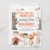 Invitation d'anniversaire Halloween effrayante (Devant)