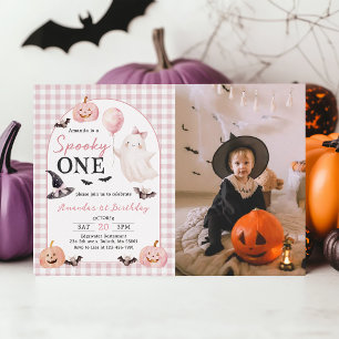 Invitation d'anniversaire Halloween Fantôme Effray