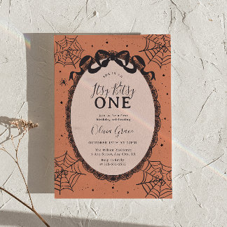 Invitation d'anniversaire Halloween Itsy Bitsy One