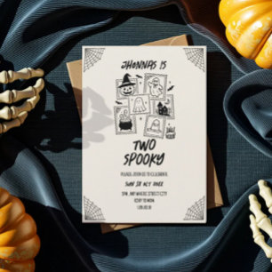 Invitation d'anniversaire Halloween mignonne et ef