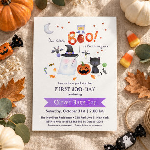 Invitation d'anniversaire Halloween pour le 1er an