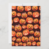 Invitation d'anniversaire Halloween pour le premie (Dos)