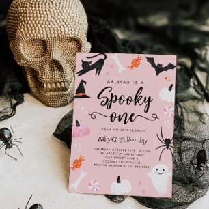 Invitation d'anniversaire Halloween Spooky One