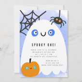 Invitation d'anniversaire Halloween Spooky One pou (Devant)