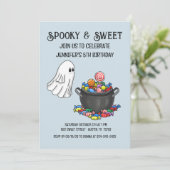 Invitation d'anniversaire Halloween Spooky & Sweet (Debout devant)
