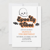 Invitation d'anniversaire Halloween Spooky Vibes (Devant)