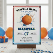 Invitation d'anniversaire Handball Mania