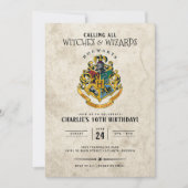 Invitation d'anniversaire Harry Potter Blason de P (Devant)