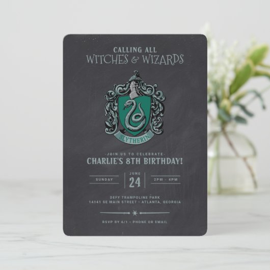 Invitation d'anniversaire Harry Potter | Tableau S (Debout devant)