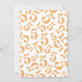 Invitation d'anniversaire High Five cinquième (Dos)