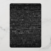 Invitation d'anniversaire Hip Hop avec feuille d'o (Verso)