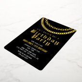 Invitation d'anniversaire Hip Hop avec véritable f (Rotation)