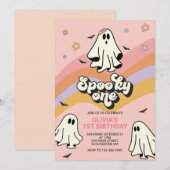 Invitation d'anniversaire Hippie Halloween Spooky (Devant / Derrière)
