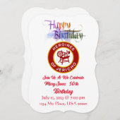 Invitation d'anniversaire HOJ (Devant / Derrière)